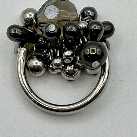 3 Retired Premier Design Jewelry Rings "Blue Lapis", Glam Slam Rhodium, Aurora B - Picture 5 of 10